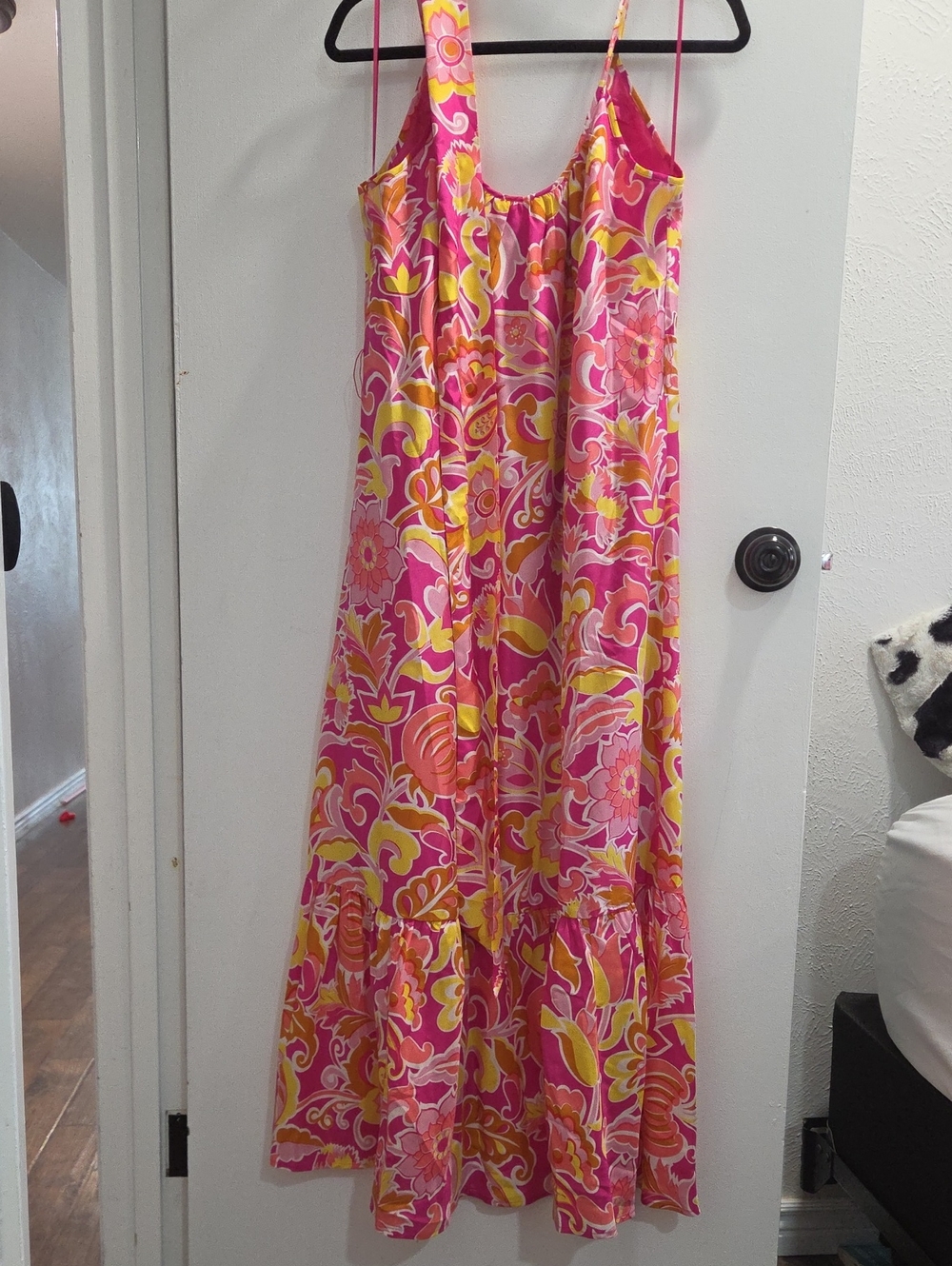 J. Crew Pink & Yellow Floral Maxi Sundress